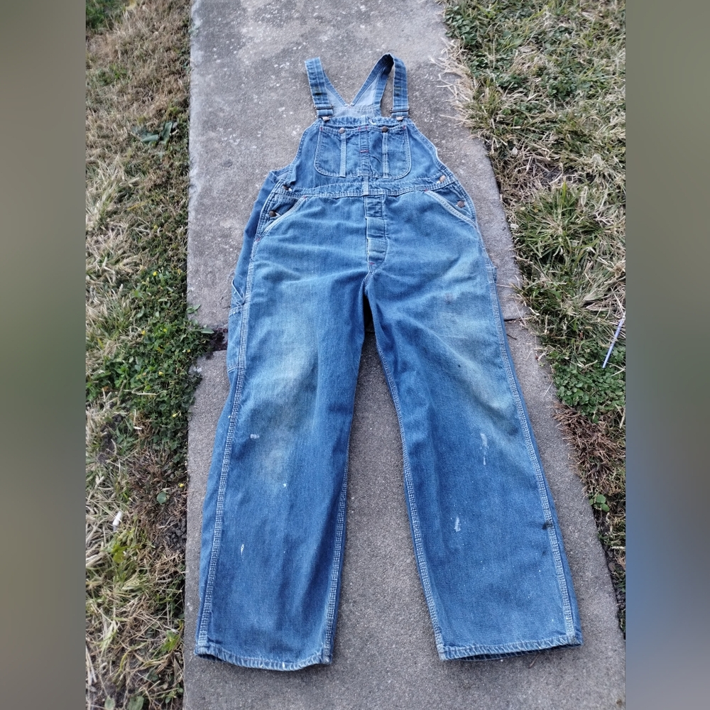 Montgomery Ward Denim Work Overalls VINTAGE 70s